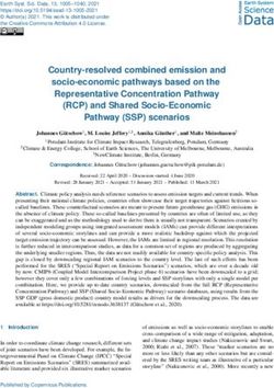Country-resolved combined emission and socio-economic pathways based on the Representative Concentration Pathway (RCP) and Shared Socio-Economic ...