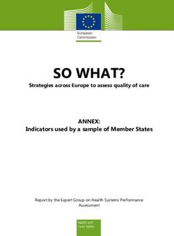 SO WHAT? ANNEX: Indicators used by a sample of Member States - Strategies across Europe to assess quality of care