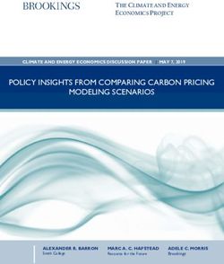 POLICY INSIGHTS FROM COMPARING CARBON PRICING MODELING SCENARIOS