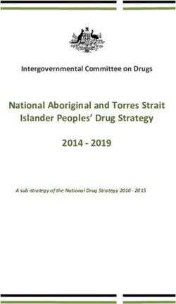 National Aboriginal and Torres Strait Islander Peoples' Drug Strategy 2014 - 2019 Strait Islander Peoples Drug Strategy