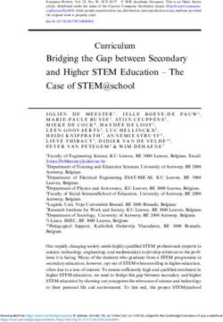 Bridging the Gap between Secondary and Higher STEM Education - The Case of STEM@school