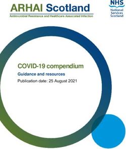COVID-19 compendium Guidance and resources Publication date: 25 August 2021 - Public ...