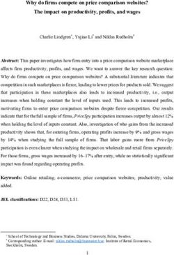 Why do firms compete on price comparison websites? The impact on productivity, profits, and wages - DIVA