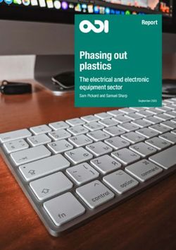 Phasing out plastics The electrical and electronic equipment sector Sam Pickard and Samuel Sharp - Overseas Development Institute