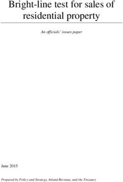 Bright-line test for sales of residential property - An officials' issues paper - June 2015 Prepared by Policy and Strategy, Inland Revenue, and ...