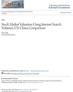 Stock Market Valuation Using Internet Search Volumes: US-China Comparison - ScholarlyCommons