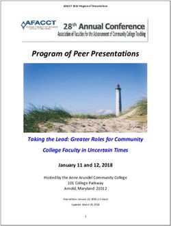 Program of Peer Presentations - Taking the Lead: Greater Roles for Community College Faculty in Uncertain Times - Afacct