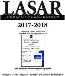 2017-2018 LETTERS AND SCIENCE ACADEMIC REQUIREMENTS - www.duels.ucsb.eduadvising/planning/degree - UC Santa Barbara