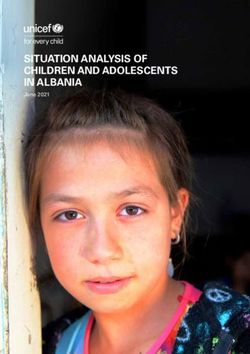 SITUATION ANALYSIS OF CHILDREN AND ADOLESCENTS IN ALBANIA - June 2021 - UNICEF