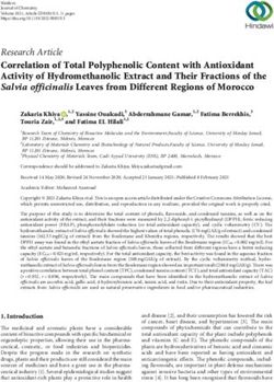 Correlation of Total Polyphenolic Content with Antioxidant Activity of Hydromethanolic Extract and Their Fractions of the Salvia officinalis ...