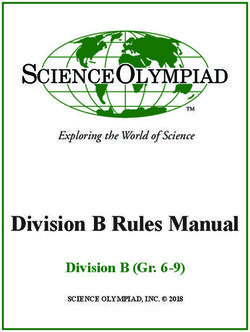 Division B Rules Manual - Division B (Gr. 6-9) - Exploring the World of Science - CTL Global