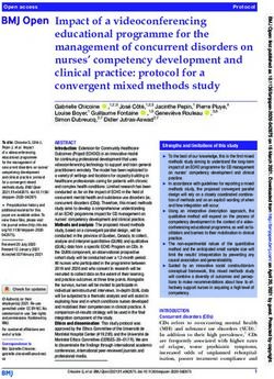 Impact of a videoconferencing educational programme for the management of concurrent disorders on nurses' competency development and clinical ...