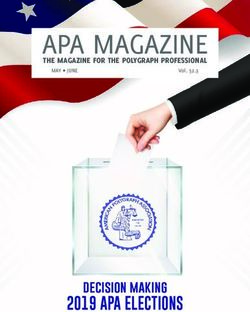 APA MAGAZINE - 2019 APA ELECTIONS decision making - American Polygraph Association