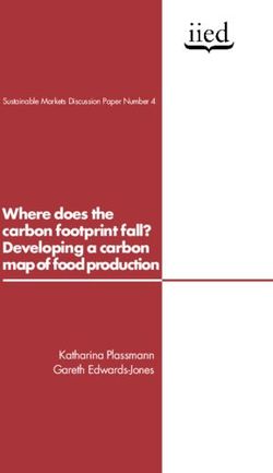 Where does the carbon footprint fall? Developing a carbon mapof foodproduction - Katharina Plassmann Gareth Edwards-Jones