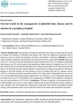 Current trends in the management of pilonidal sinus disease and its outcome in a periphery hospital