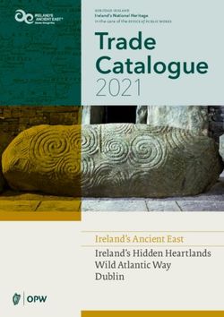 Trade Catalogue 2021 - Ireland's Ancient East Ireland's Hidden Heartlands Wild Atlantic Way Dublin - Heritage Ireland