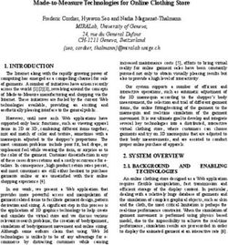 Made-to-Measure Technologies for Online Clothing Store