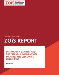 ZOIS REPORT ORTHODOXY, GENDER, AND THE ISTANBUL CONVENTION: MAPPING THE DISCOURSE IN UKRAINE