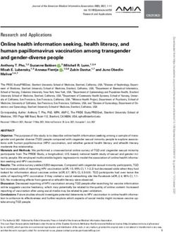 Online health information seeking, health literacy, and human papillomavirus vaccination among transgender and gender-diverse people