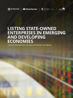LISTING STATE-OWNED ENTERPRISES IN EMERGING AND DEVELOPING ECONOMIES - Lessons learned from 30 years of success and failure