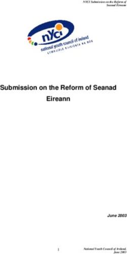 Submission on the Reform of Seanad Eireann - June 2003