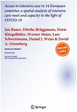 Access to intensive care in 14 European countries: a spatial analysis of intensive care need and capacity in the light of - COVID-19 - Helmholtz ...