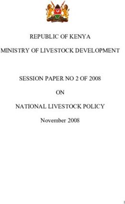 REPUBLIC OF KENYA MINISTRY OF LIVESTOCK DEVELOPMENT SESSION PAPER NO 2 OF 2008 - ON NATIONAL LIVESTOCK POLICY November 2008 - Kenya Markets Trust