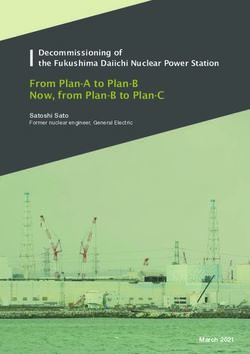 From Plan-A to Plan-B Now, from Plan-B to Plan-C - Decommissioning of the Fukushima Daiichi Nuclear Power Station