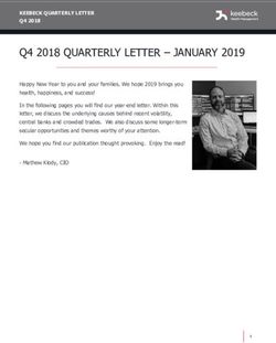 Q4 2018 QUARTERLY LETTER - JANUARY 2019 - Keebeck Wealth ...