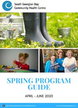 SPRING PROGRAM GUIDE - WINTER PROGRAM GUIDE
