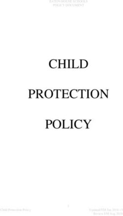 CHILD PROTECTION POLICY - Eaton House Schools