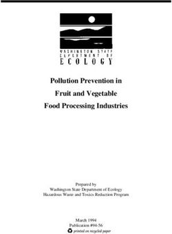 Pollution Prevention in Fruit and Vegetable Food Processing Industries - Prepared by Washington State Department of Ecology Hazardous Waste and ...