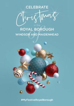 CHRISTM A S ROYAL BOROUGH - WINDSOR AND MAIDENHEAD