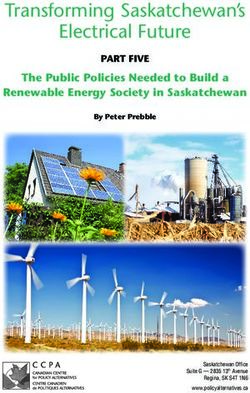 Transforming Saskatchewan's Electrical Future - The Public Policies Needed to Build a Renewable energy Society in Saskatchewan - Canadian ...