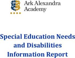 Special Education Needs And Disabilities Information Report Ark