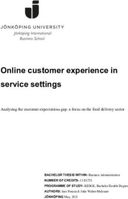 ONLINE CUSTOMER EXPERIENCE IN SERVICE SETTINGS - DIVA