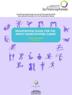 REGISTRATION GUIDE FOR THE NINTH FRANCOPHONE GAMES