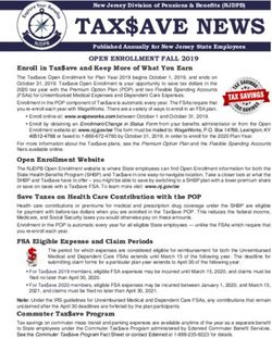 TAX$AVE NEWS Published Annually for New Jersey State Employees - NJ.gov