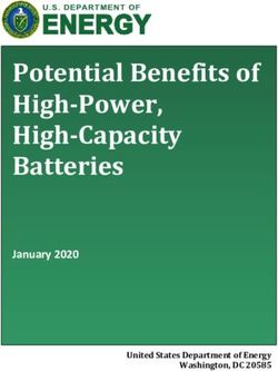 Potential Benefits of High-Power, High-Capacity Batteries - January 2020 United States Department of Energy Washington, DC 20585 - Energy.gov