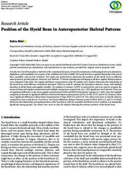 Position of the Hyoid Bone in Anteroposterior Skeletal Patterns