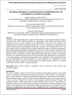 BANKING REFORMS AND OPERATIONAL PERFORMANCE OF COMMERCIAL BANKS IN NIGERIA