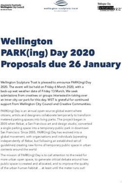 Wellington PARK(ing) Day 2020 Proposals due 26 January