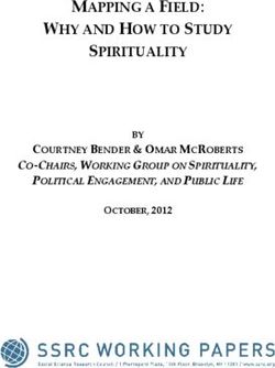 WHY AND HOW TO STUDY MAPPING A FIELD: SPIRITUALITY - COURTNEY BENDER & OMAR MCROBERTS