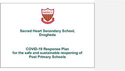 Sacred Heart Secondary School, Drogheda COVID-19 Response Plan for the safe and sustainable reopening of Post Primary Schools
