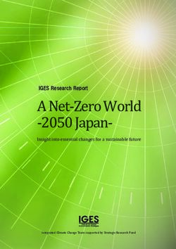 Insight into essential changes for a sustainable future - Integrated Climate Change Team supported by Strategic Research Fund - Institute for ...