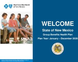 WELCOME State of New Mexico Group Benefits Health Plan - Plan Year: January - December 2020 - State of New Mexico ...