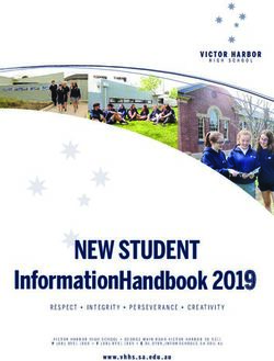 NEW STUDENT Information Handbook 2019 - Victor Harbor ...