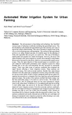 Automated Water Irrigation System for Urban Farming