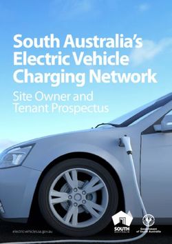 South Australia's Electric Vehicle Charging Network - Site Owner and Tenant Prospectus