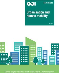 Urbanisation and human mobility - Fact sheets - Economy and jobs Education Health Public transport Waste management - Overseas Development ...